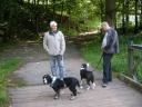 Paul and Ray with dogs at Lowther