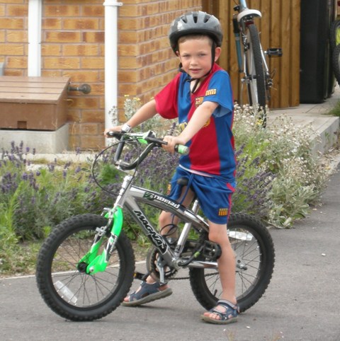 Josh on bike